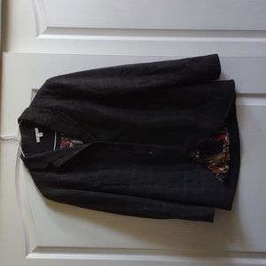 Cabi Jacket Riding Club Wool Blend, Dark Grey,